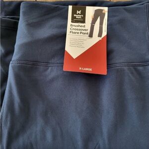 Member's Mark Navy Brushed Crossover Flare Pants